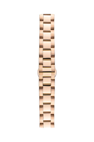 Stalen Quartz Horloge - Roségoudkleurig en Wit - Emily Westwood