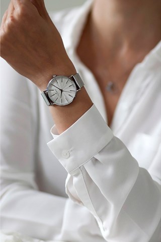 Stalen Quartz Horloge - Zilverkleurig - Frederic Graff