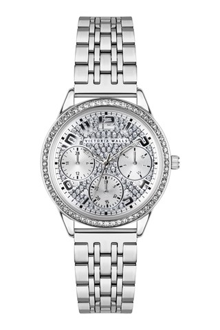 Stalen Quartz Horloge - Zilverkleurig