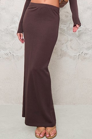 Falda larga - Marrón - Pretty Little Thing