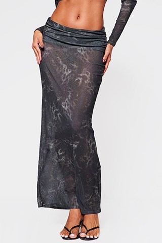 Falda larga - Gris oscuro - Pretty Little Thing