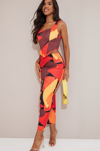 Falda de tubo - Rojo