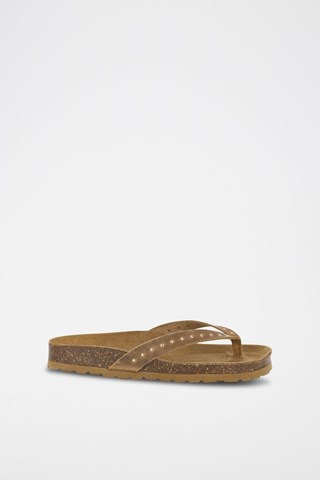 Mules em couro 
Castanho