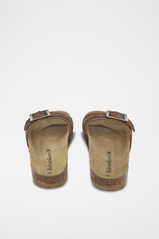 Mules em couro 
Castanho