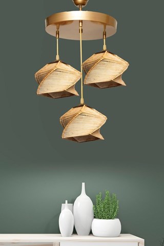 Suspension - Naturel - 3 x 60 W