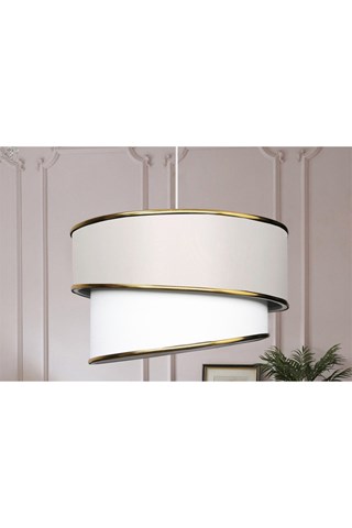 Suspension - Crème et doré - 30 x20 x 70 cm - 5-9 W