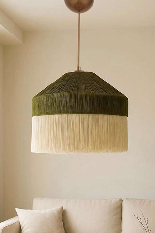 Suspension - Kaki et écru - 40 W