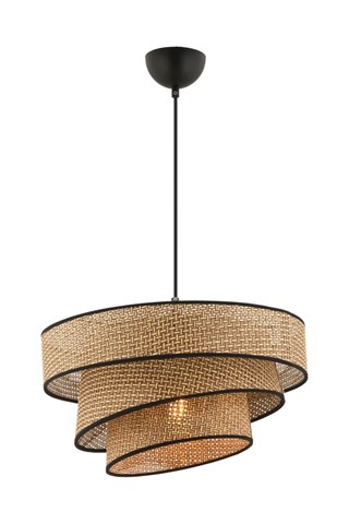 Suspension Couper Hazeran - Noir et beige - 45 - 60 W