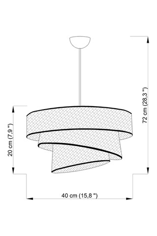 Suspension Couper Hazeran - Beige - 45 - 60 W