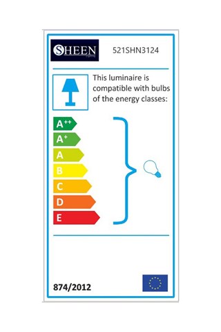 Suspension Erebos - Noir et naturel - 6 x 100 W