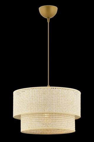 Suspension - Beige et doré - 45 -60 W