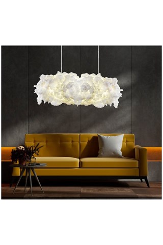 Suspension Serene - Blanc - 2 x 40 W