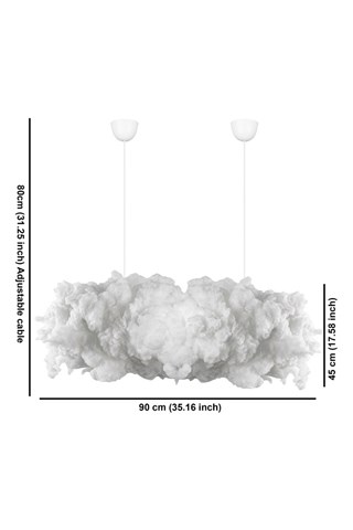 Suspension Serene - Blanc - 2 x 40 W