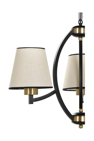 Suspension - Noir et écru - 3 x 40 W