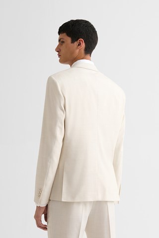 Casaco de fato em linho - Cru