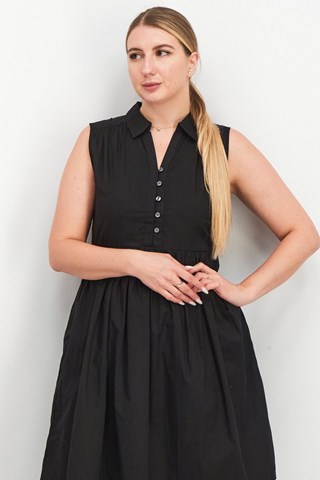 Abito a campana Sleeveless - Nero