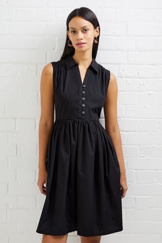 Abito a campana Sleeveless - Nero