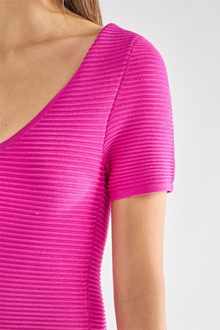 Abito a campana Voletta - Fucsia