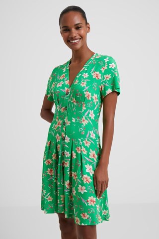 Abito a campana Camille - Verde