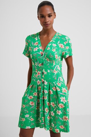 Abito a campana Camille - Verde