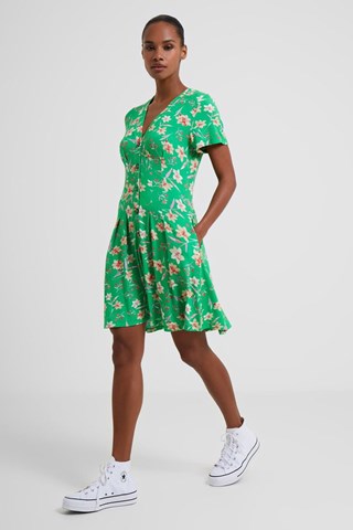 Abito a campana Camille - Verde