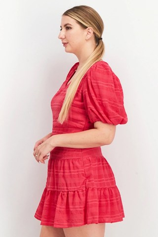 Abito a campana Vee - Fucsia