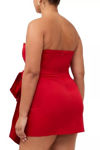 Abito bustier Florida - Rosso
