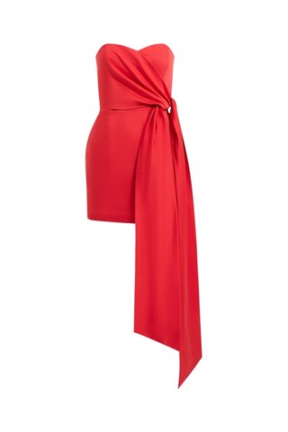 Abito bustier Florida - Rosso