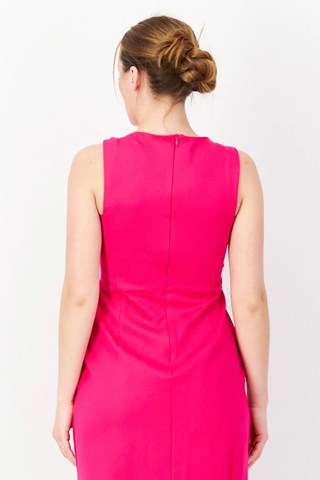 Abito taglio dritto Slv - Fucsia