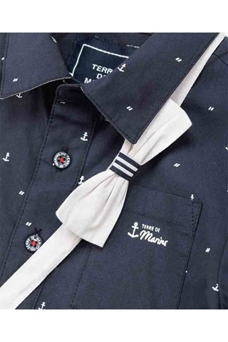 Chemise avec noeud papillon Vopasi - Bleu marine
