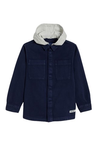 Surchemise à capuche - Bleu marine 
