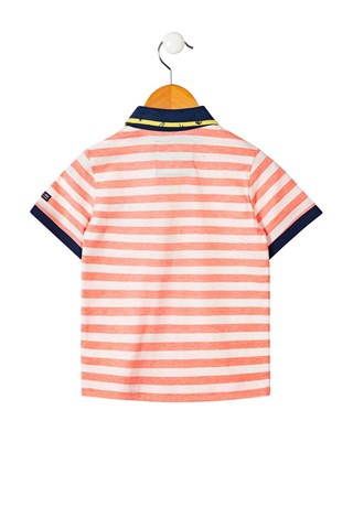 Polo Astika - Blanc et bleu marine 