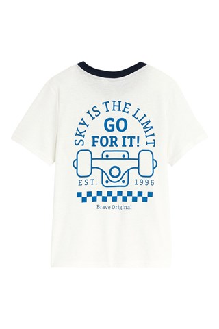 T-shirt - Blanc - Okaïdi
