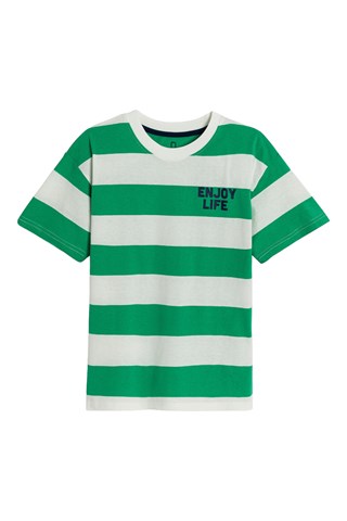 T-shirt - Vert foncé et blanc