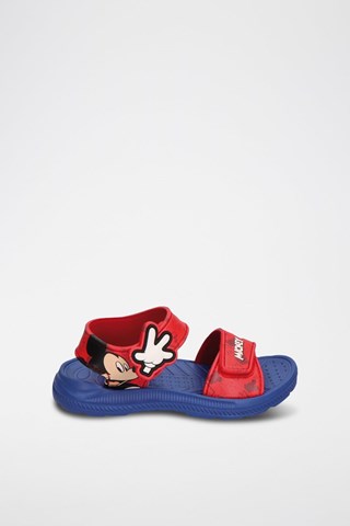 Sandálias Mickey Disney - Vermelho e azul-marinho - Vermelho