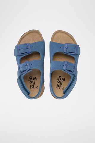 Sandalias de piel - Azul