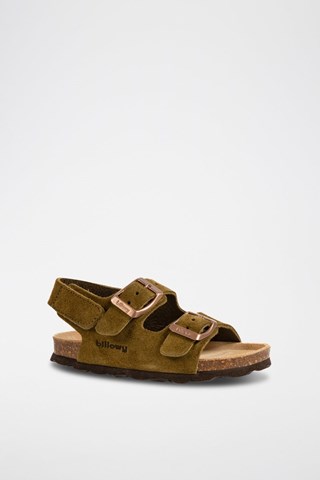 Sandalias de nobuk - Caqui