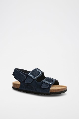Sandalias de nobuk - Azul marino