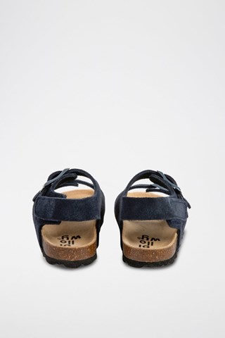 Sandalias de nobuk - Azul marino