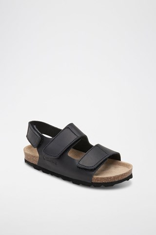 Sandalias de piel - Negro