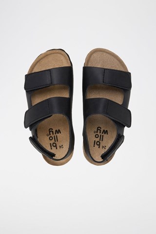 Sandalias de piel - Negro