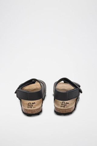 Sandalias de piel - Negro