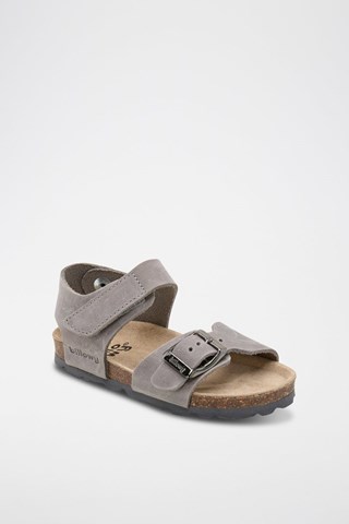 Sandalias de piel - Gris