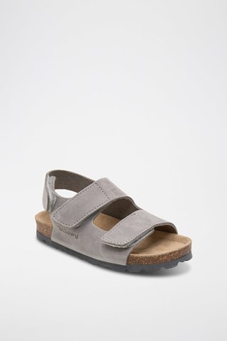 Sandalias de piel - Gris