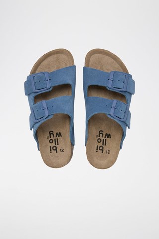 Sandalias de piel - Azul