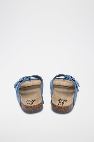 Sandalias de piel - Azul