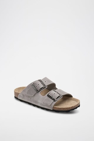 Sandalias de piel - Gris