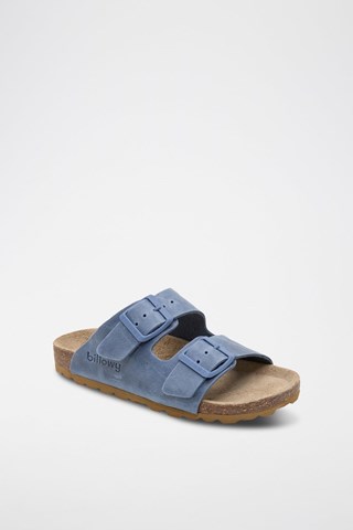 Sandalias de piel - Azul