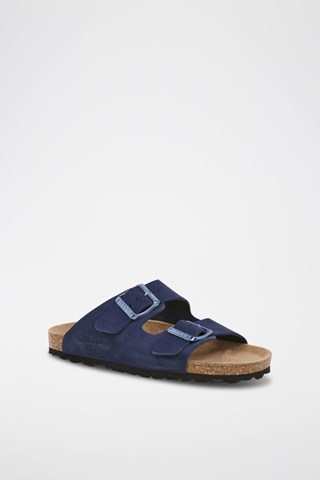 Sandalias de nobuk - Azul