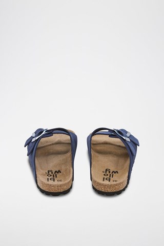 Sandalias de nobuk - Azul